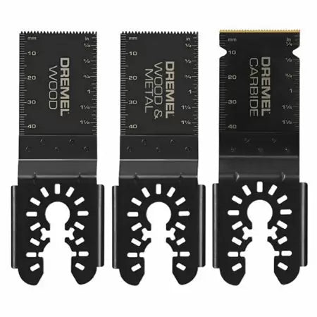 Dremel Universal 1-1/4 in. Carbide/Bi-Metal/Wood Oscillating Multi-Tool Blade Kit (3-Piece)