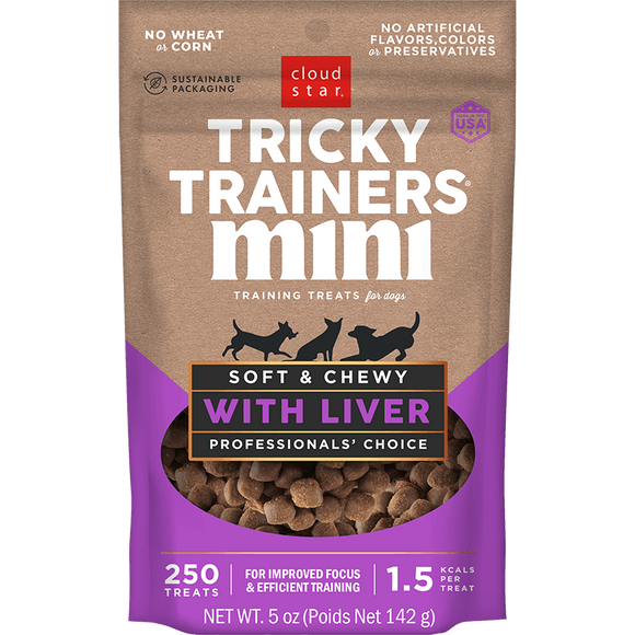Cloud Star Tricky Trainers Mini Soft & Chewy with Liver Dog Treats