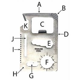 Survival Card Tool, Silver