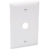 Wall Plate, Telephone/Cable-Outlet, White Thermoplastic