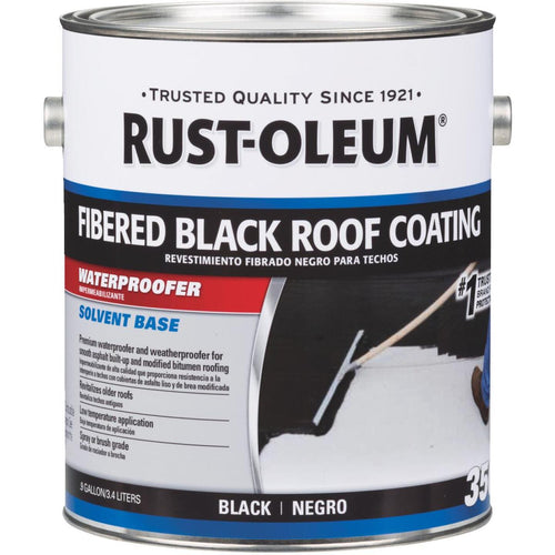 Rust-Oleum 350 1 Gal. Fibered Black Roof Coating