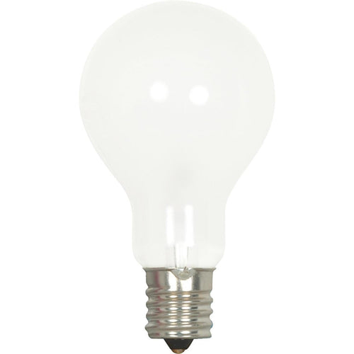Satco 40W Frosted Soft White Intermediate A15 Incandescent Ceiling Fan Light Bulb (2-Pack)
