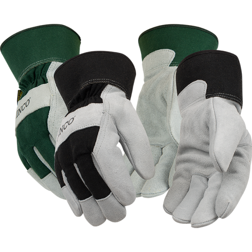 Kinco Lined Suede Cowhide Palm with Safety Cuff