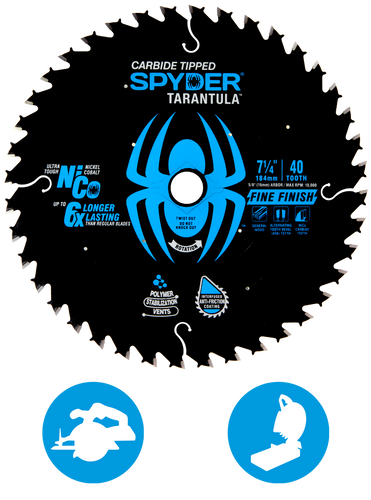 Spyder 40T Fine Finish Saw Blade
