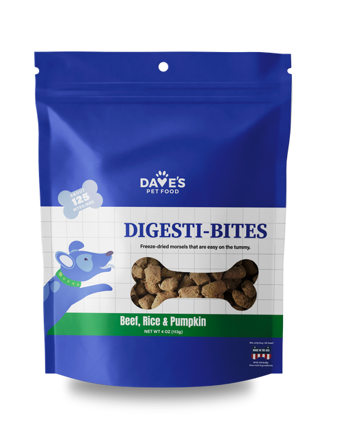 Dave's Digesti-Bites Beef, Rice & Pumpkin Dog Treats