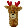 PetLou Christmas Squeaky Reindeer Bottle Dog Toy