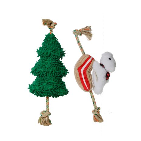 Tall Tails  Polar Bear Plush Tug Dog Toy