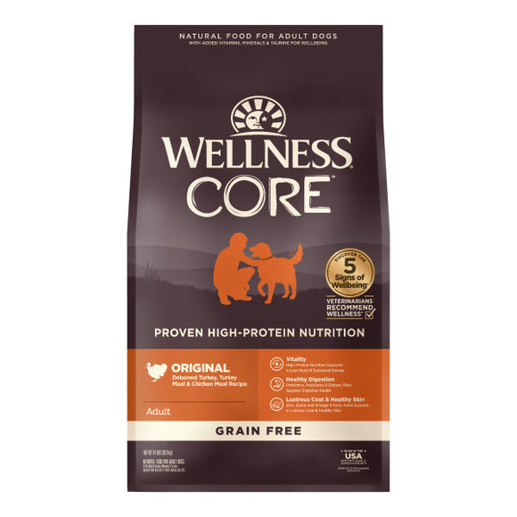 Wellness CORE Natural Grain Free Original Turkey & Chicken Recipe Dry Dog Food