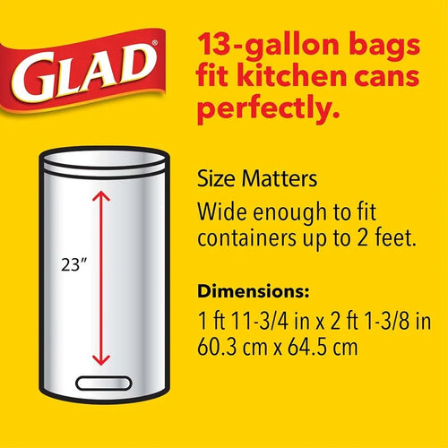 Glad Kitchen Quick Tie Trash Bags