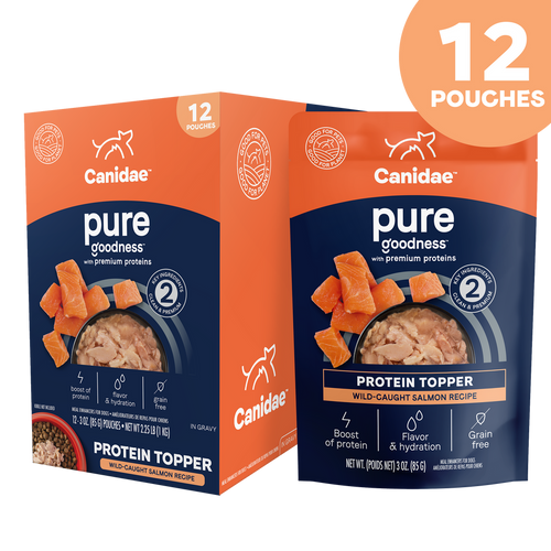 Canidae Pure Protein Topper - Wild-Caught Salmon Recipe in Gravy Dog Food