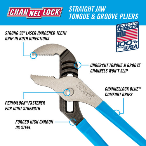 Channellock TGS-2 2 pc. Tongue & Groove Pliers Set