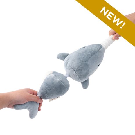 Tall Tails  Narwal Jointed Shake Play Dog Toy