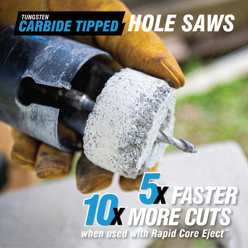 Spyder 600022CF 2 Tungsten Carbide Tipped (TCT) Non-Arbored Hole Saw Rapid Core Eject®