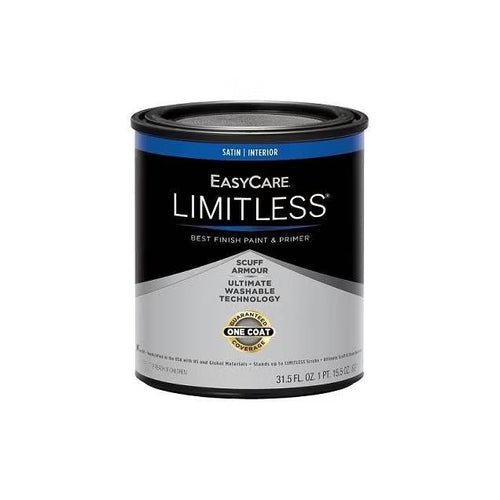 True Value EasyCare Limitless 1 Qt. Neutral Base Satin Acrylic Latex Interior Paint & Primer