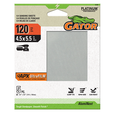 Gator APX UltraFilm One-Quarter Sheet Sanding Sheets