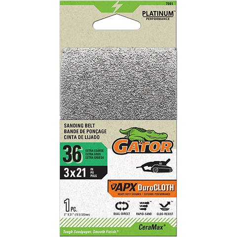 Gator CeraMax 3x21 in Sanding Belts