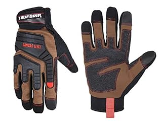 True Grip Men's Duck Canvas Elite Gloves