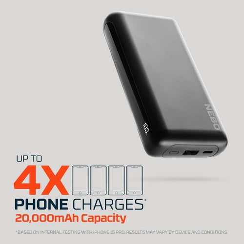 NEBO 20K Portable Power Bank 74 Watt-Hours