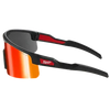Milwaukee Wrap Around Safety Glasses - Red Mirrored Anti-Scratch Lenses