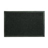 Floor Mat, Dual Rib Charcoal Black, Indoor/Outdoor, 21 x 36-In.