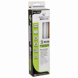 Hot Melt Glue Sticks, Construction-Grade, 7/16-In., 18-Pk.