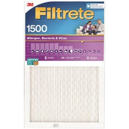 Pleated Furnace Filter, Ultra Allergen Reduction, 3-Month, Purple, 14x30x1-In.