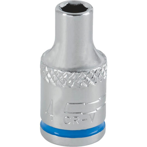 Channellock 1/4 In. Drive 4 mm 6-Point Shallow Metric Socket