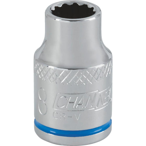 Channellock 3/8 In. Drive 8 mm 12-Point Shallow Metric Socket