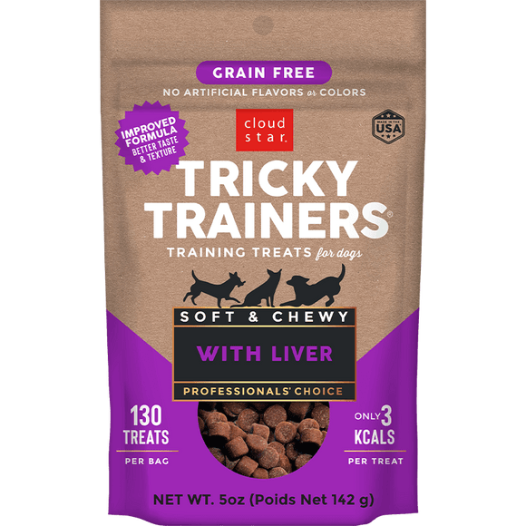 Cloud Star Tricky Trainers Grain Free Soft & Chewy With Liver Dog Treats