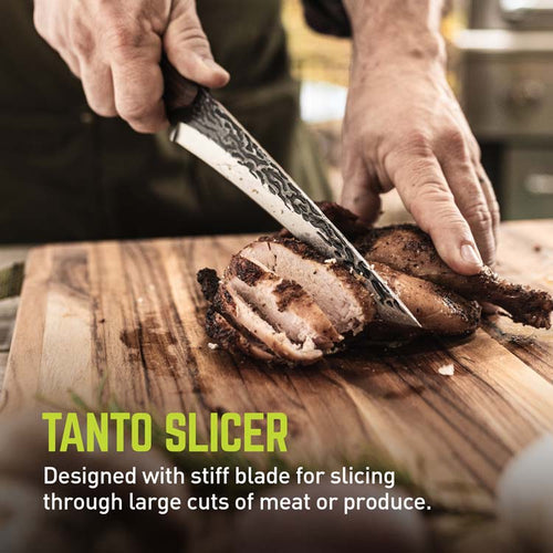 True Primal Forge Tanto Slicer Knife Rustic Cutlery