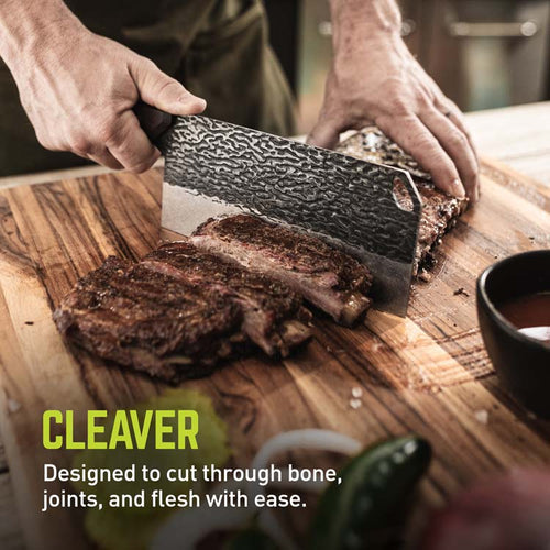 True Primal Forge Cleaver Knife Rustic Cutlery