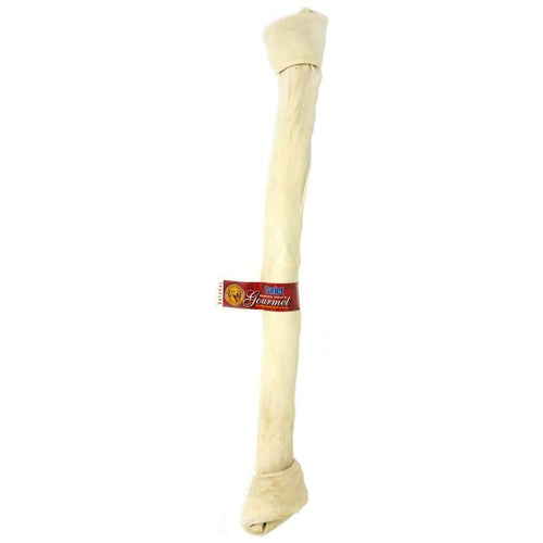 Cadet White Rawhide Knotted Dog Bone